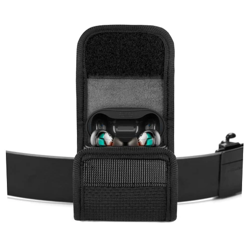 Geekria Earbuds Pouch with Belt Loop Compatible with Skullcandy EcoBuds, Rail, Smokin' Buds, Indy ANC, Dime 2, Dime 3 Earbud Case Belt Holster, Protective Case Cover with Clip Holder for Bag Strap
