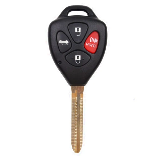 Keyecu 4 Button Uncut Remote Key Fob 433Mhz for Toyota FCC ID:MDL B44TA w/ 4D67 Chip