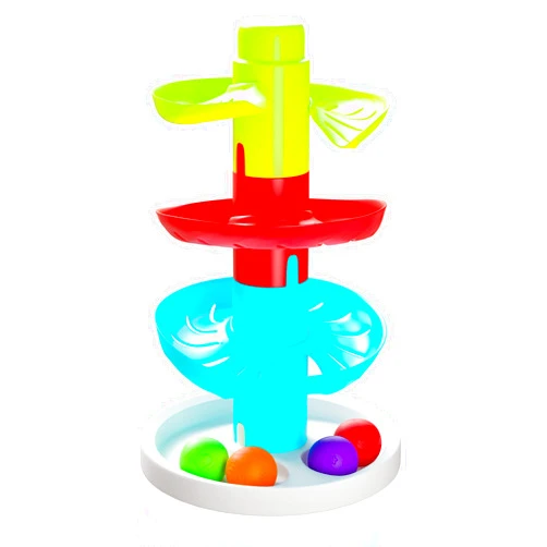 Lollipop Rainbow Ball Drop Tower: Baby Toys for Toddlers Includes 4 Balls - Stimulate Curiosity and Motor Skills with This Engaging Ball Drop Toys for Toddlers