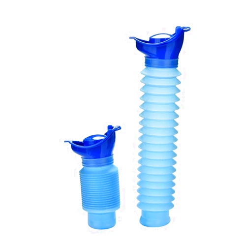 Generic Emergency Toilet Urinal,Portable Mini Outdoor Shrinkable Personal Mobile Toilet for Travel Camping Hiking Traffic Jam and Queuing, Reusable Hygienic Potty Pee Bottle for Kids Adult Men Women, 750ml
