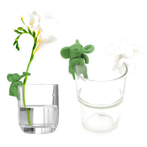 Aokeleilei Plant Propagation Buddy, Elephant Plant Propagation Holder, Plant Support for Sprouts, Stems, Shoots and Cuttings, Cute Plant Supporters for Indoor Garden Plant Lover, 2PCS