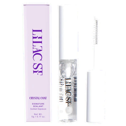 Lilac St. - Lilac Lash Crystal Coat - Glossly & Clear Lash Sealant - Long Lasting Lash Application - Extend Wear - Brush Applicator Tip - Waterproof - Cruelty Free, Vegan, Women Founded - 0.17 fl oz