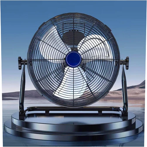 HXYhydrypd High Velocity Floor Fan, 3-Speed Outdoor Fan with 150° Tilt, 220V, Fan for Bedroom, Shop Fan, Commercial Fan, Industrial Fan for Workshop Garage Factory and Basement(40cm/16in)