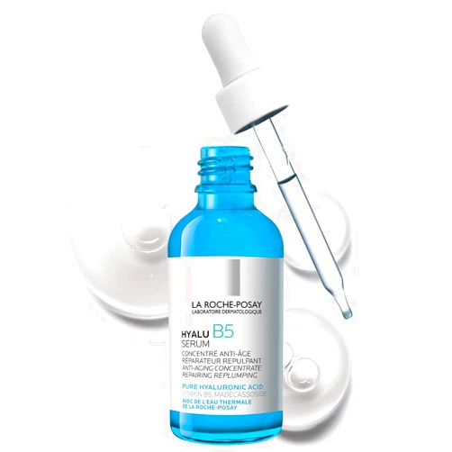La Roche-Posay Hyalu B5 Pure Hyaluronic Acid Serum for Face, with Vitamin B5, Anti-Aging Serum for Fine Lines and Wrinkles, Hydrating Serum to Plump and Repair Dry Skin, Safe on Sensitive Skin
