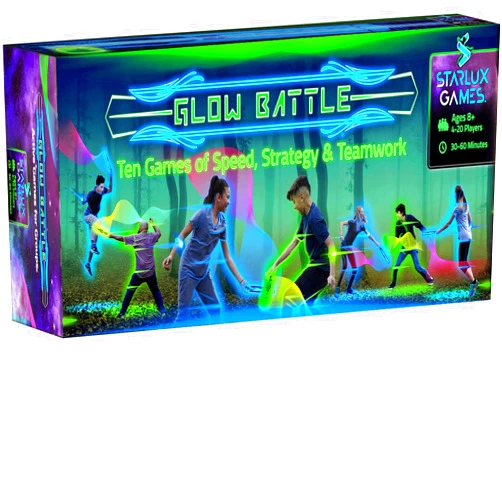 Starlux Games Glow Battle - Family Pack: A Thrilling, Glowing Sword Game | 2-8 Players, Age 8+ | Unique Family Games for Kids and Adults Idea | Outdoor Toys for Kids 8-12+ | Glow Games for Kids 8-12+