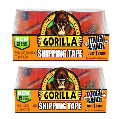 Gorilla Packing Tape Tough & Wide Refill, 2.83