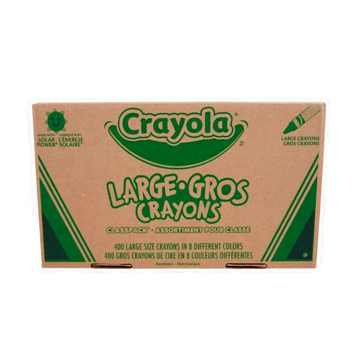 Crayola Crayon Classpack - 400ct (8 Colors), Large Crayons for Kids, Bulk School Supplies, Teacher Classroom Must Have, 3+