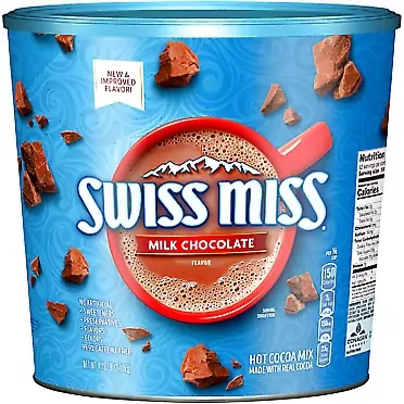 Swiss Miss Milk Chocolate Hot Cocoa Mix Canister 76.5 ounce (2 Pack)