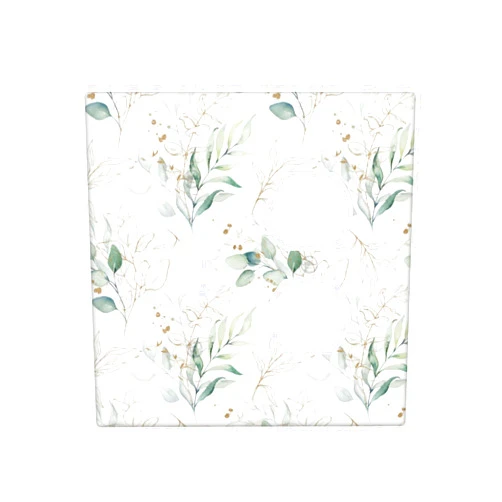 MOYMTEP Green Eucalyptus Decorative Light Switch Cover Plate 2-Gang Toggle/Duplex Outlet Covers Wall Plate, Watercolor Leaves Socket Covers for Outlets for Bedroom Bathroom Decorate,4.5 x 4.6 Inch
