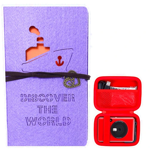 Co2CREA Holds 180 Photos 2x3 Photo Album Book + Canon Ivy Mini Instant Printer Hard Case
