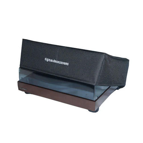 Digitaldeckcovers Turntable Dust Cover for Fluance Turntables - Compatible Fluance Record Player Dust Cover Protector for RT80, RT81, RT82, RT83, RT84, RT85 - Antistatic Fabric Water Resistant Turn Table Dust Covers