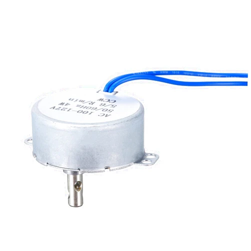 MECCANIXITY TYC-50 Small Synchronous Motor 100-127V AC 5-6RPM Shaft Rotation CCW 4W Gear Motor, 4kgf.cm Reduction Ratio for Electric Fireplace