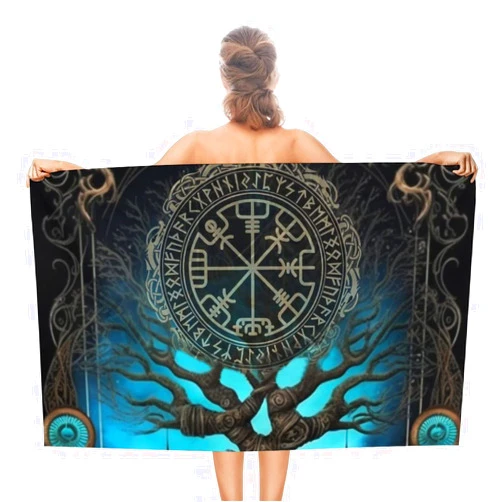 VHPVHP Tree of Life Viking Beach Towel Travel Accessories Gifts Adults Beach Towels for Home Hotel 51