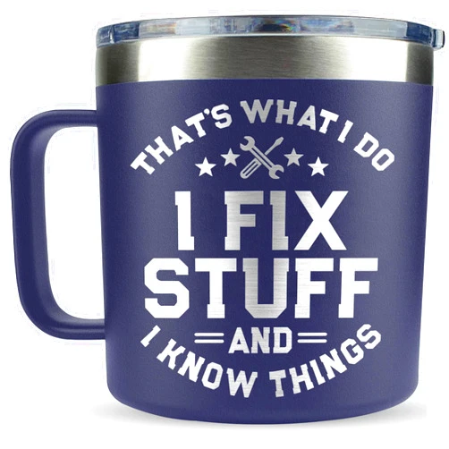 VIWIS Birthday Gifts for Men Unique - Dad Birthday Gift, Gifts for Dad for Birthday, Fathers day, Christmas - Cool Mens gifts Ideas, Mens Birthday Gift Ideas - for Him, Handyman, Grandpa, Men Mug 14 Oz