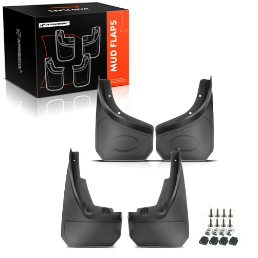 A-Premium Set of 4PCS Mud Flaps Splash Guards Mudguard Mudflaps with Hardware Accessories Compatible with Land Rover 2020-2023 Defender 110, 2020-2023 Defender 90, (L663), Front & Rear