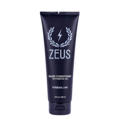 ZEUS Beard Conditioner Wash, Cleansing & Moisturizing Beard Wash with Green Tea & Natural Ingredients to Soften Facial Hair (Made in USA) Verbena Lime
