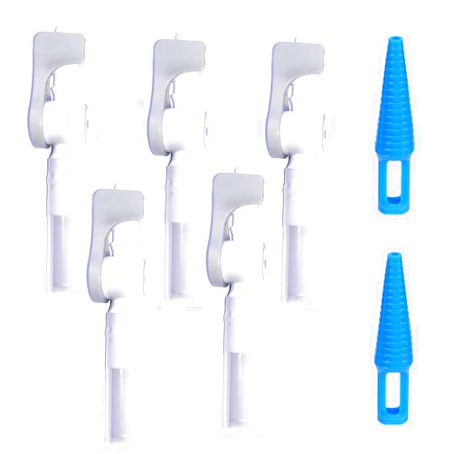 Medcore Urine Drainage Catheter Valves (5 Pack) and Two Catheter Plugs- Easy to Use Lever Tap and Tubing for Optimal Urine Drainage Comfort -