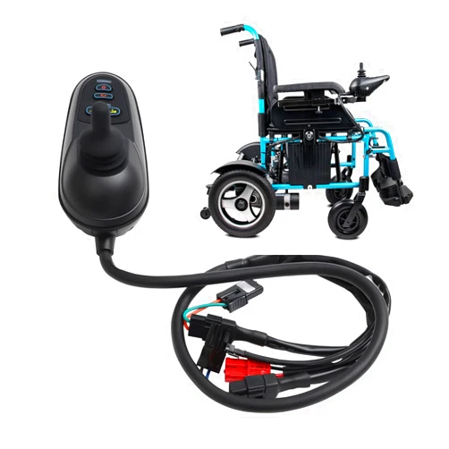 RibasuBB Electric Wheelchair Joystick Controller, 24v DC Brush Motor Mobility Wheelchairs Accessory Electric Wheelchair Joystick Controller Remote Control Joystick Controller with Brake for Electric Wheelchai