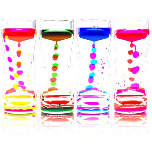 Super Z Outlet Liquid Motion Bubbler for Sensory Play, Fidget Toy, Children Activity, Desk Top, Assorted Colors (4 Pack)
