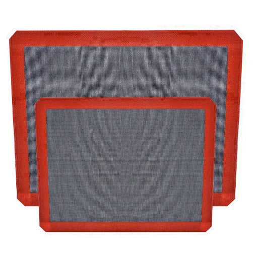 Asenky Silicone hollow Baking Mat Sheet, Set of 2. NonStick Oven Liner Perforated Mesh Pad, baked biscuits non-stick high temperature mat, breathable fiberglass baking mat, double-sided available.
