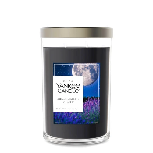 Yankee Candle Large Tumbler Scented Candle with up to 80 Hour Burn Time, Premium Plant Wax Blend for Consistent Burn, 20 oz Tumbler Candle with Room Filling Fragrance, Midsummer's Night