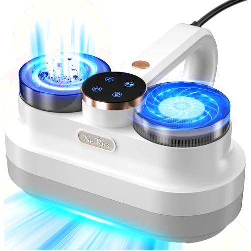 Ne Ros Anti-allergen Mattress Vacuum,Bed Vacuum Cleaner UVC,True HEPA,Ultrasonic Vacuum,Powerful Suction,Removes Pet Hair,Dust,Dander for Deep Clean On Fabric,NR004 (Dark Gray)