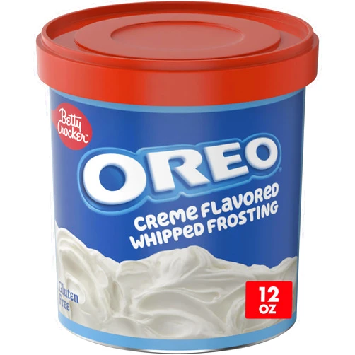 Betty Crocker OREO Creme Flavored Whipped Frosting, Gluten Free Frosting, 12 oz