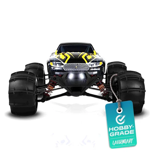 LAEGENDARY Remote Control Car, Hobby Grade RC Car 1:16 Scale Brushless Motor with Two Batteries, 4x4 Off-Road Waterproof RC Truck, Fast RC Cars for Adults, RC Cars, Remote Control Truck