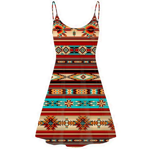 Frestree Spaghetti Strap Midi Satin Dresses Summer Sleeveless Sundree Women Girl Beach Party Swing Dress