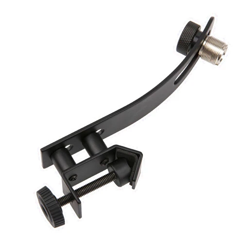 Yootones 1Pcs Yootones Drum Microphone Shockproof Clip Rim Mount Holder Metal Universal Mic Set Clamp Adjustable (Black)