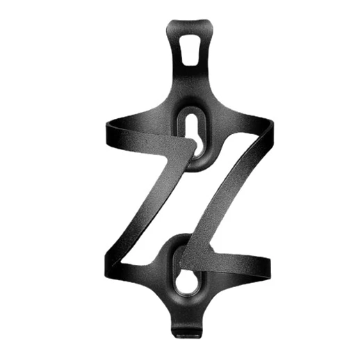 Pzq Alloy Aluminum Lightweight Bike Water Bottle Cage Water Bottle Holder for Road Bikes Easy to Install (Black)