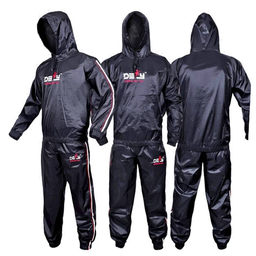DEFY Challenge Your Fear DEFY Heavy Duty Sauna Suit for Weight Loss Full Body Wrap Hoodie Men Women Anti-Rip Sweat suit Gym Workout Exercise Gear