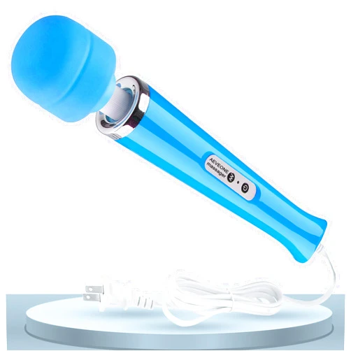 AEVEONE Wired Powerful Handheld Electric Massager, Strong Personal Back Massage for Sports Recovery, Muscle Aches, Body Pain (Blue)