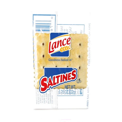 The Grocery Guys Lance Saltines Crackers (75 Packs) individually wrapped, 2 Cracker Pouches - Ideal for Snacks, Toppings, Dips, Soups, Salads & More - Perfect for travel, Picnics, Parties, Camping, Road Trips, Office Snacks