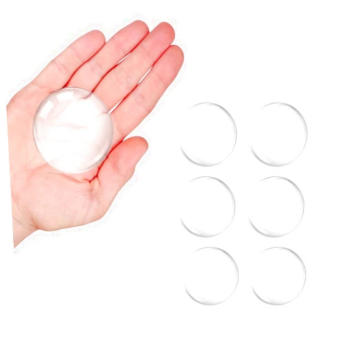 CASAMAX Silicone Wall Protectors, 6 Pack, Clear, Reusable, Self-Adhesive, Door Bumper, Stops Wall Damage & Noise, for Doors, Refrigerators & More, Medium
