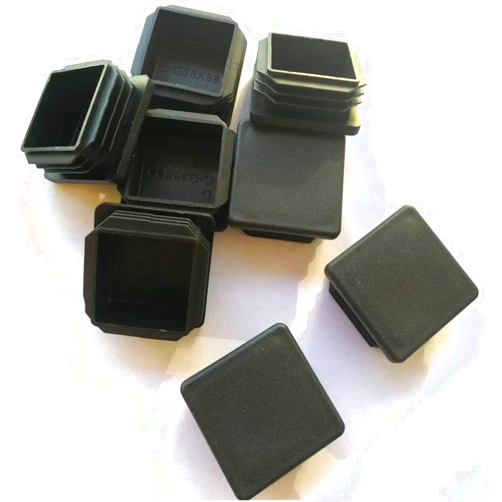 CaSuTong 8 Pack 1 1/2 Inch Square Black Plastic Plug,Tubing End Cap,Glide Insert Furniture Finishing Plug for Square Metal Tube