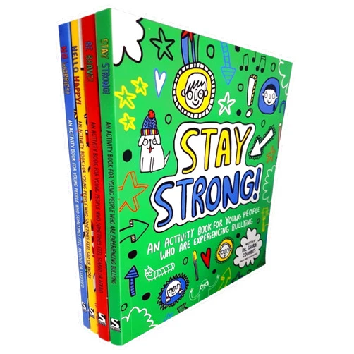 Sharie Coombes Mindful kids 4 books collection set (hello happy!,no worries!be brave,stay strong)
