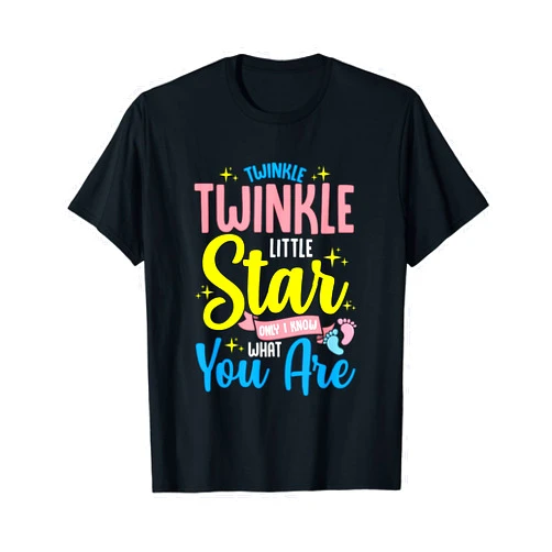 Tropique Baby Shower Gift Apparel Twinkle Twinkle Little Star! Keeper of The Gender T-Shirt