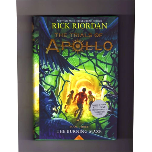 By Rick Riordan (Author), John Rocco (jacket) (Illustrator) The Burning Maze (B&N Exclusive Edition) (The Trials of Apollo Series #3)