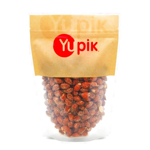 Yupik Lemon Pepper Almonds, 1 lb, Vegan, Non-GMO, Kosher, Roasted Almonds, Crunchy Whole Nuts, Seasoned with Lemon Juice, Lemon Peel & Black Pepper, Zesty Flavors, Source of Fiber, Savory Snacks