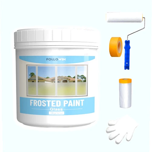 FOLLOWIN Frosted Glass Paint,Window Frosting Paint,Window Privacy Paint,Washable Frosted Glass Paint for Windown,Bathroom,Bedroom,Living Room,Kitchen,Office,Ceiling Window 1Kg/32oz