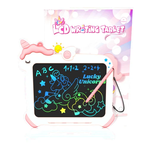 bravokids LCD Writing Tablet for Kids,Toys for 2 3 4 5 6 Year Old Girl Gifts,8.5 Inch Toddler Doodle Board Drawing Tablet, Unicorn Toys, Christmas Birthday Gifts (Pink)
