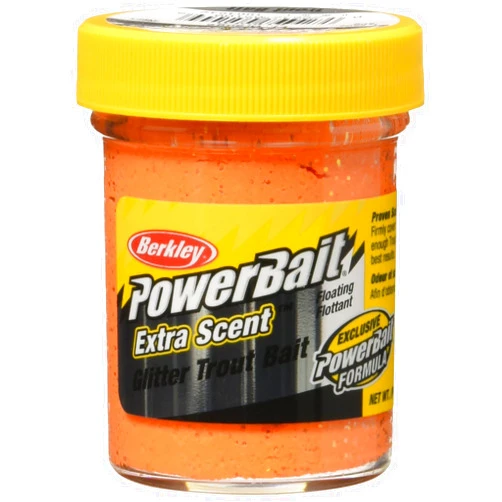 Berkley PowerBait Glitter Trout Bait, Silver Vein, Fishing Dough Bait, Scent Dispersion Technology, Irresistible Scent and Flavor, Moldable and Easy to Use