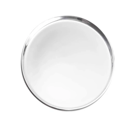 nambe Classic Round Tray | 13 Inch Serving Platter for Beverages, Bar, and Liquor | Coffee Table Centerpiece Tray | Made with Nambe Alloy | Designed by Neil Cohen