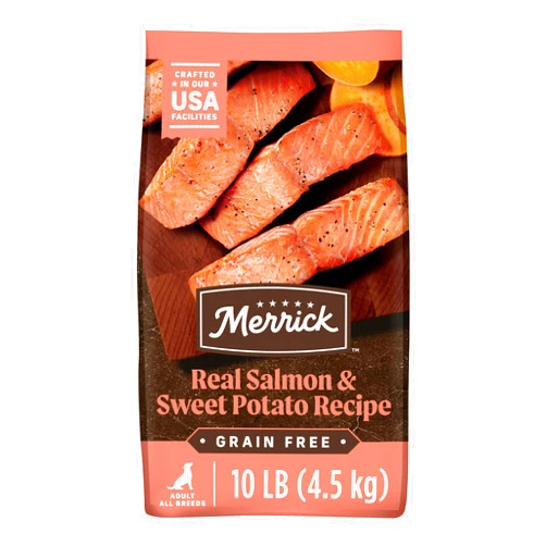 Merrick Grain Free Dry Dog Food Real Salmon & Sweet Potato Recipe - 10 lb Bag