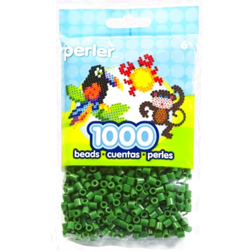 Perler Beads Pack (1000-Piece, Dark Green) by Perler