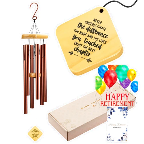 YOUNTASY Retirement Gifts for Women, Retirement Gifts for Men, Retirement Gifts for Women 2023, Happy Retirement Gifts for Men and Women, Coworkers, Friends and Family, Wind Chimes 32