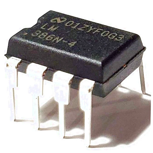 Juried Engineering LM386N-4/NOPB LM386N-4 LM386 Wide Input Voltage Low Power Audio Amplifier with Internal Gain DIP-8 Breadboard-Friendly (1 Piece)