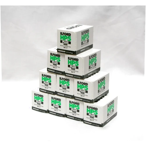 Ilford HP5+ 36 exp B&W Film, Multipack of 10 [Camera]
