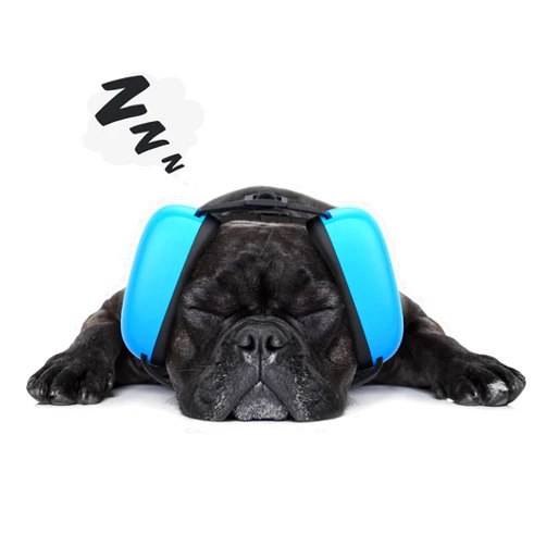 Huimpet Dog Ear Muffs for Noise Protection - Reduce Noise Volume by 55%, Dog Hat, Dog Sleeping Headphones for Noise Phobia in Dogs, Fireworks, Storm and Noisy Environments, Adjustable and Comfortable (L Size)